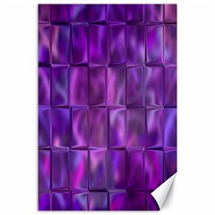 Purple Squares Canvas 24  x 36  (Unframed)