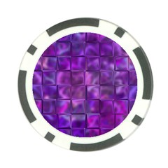 Purple Squares Poker Chip (10 Pack)