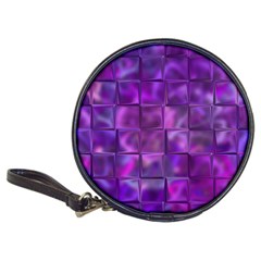 Purple Squares Cd Wallet by KirstenStar