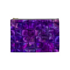 Purple Squares Cosmetic Bag (Medium)