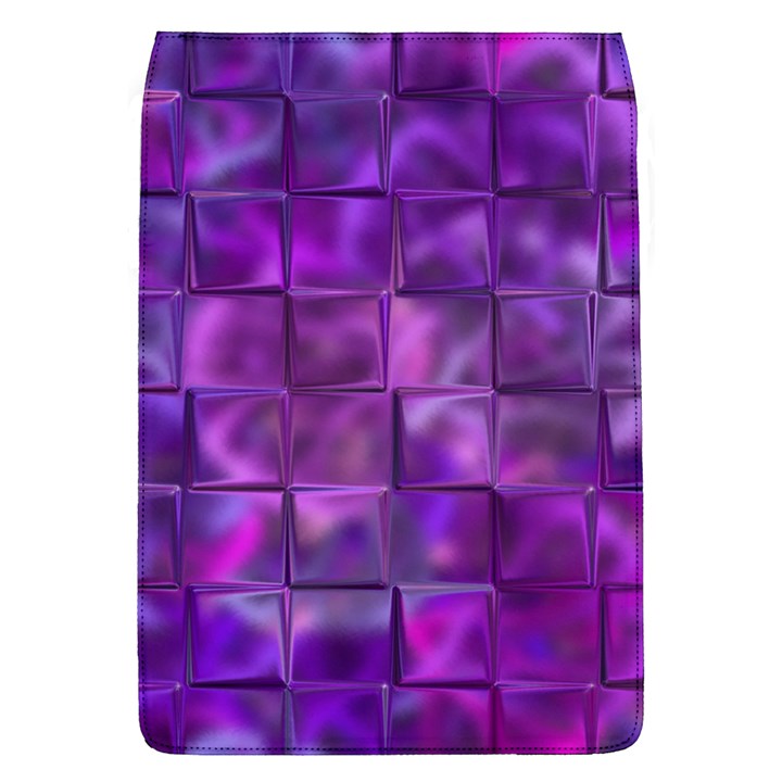 Purple Squares Removable Flap Cover (L)