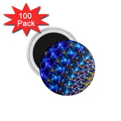 Blue Sunrise Fractal 1.75  Magnet (100 pack) 