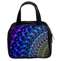 Blue Sunrise Fractal Classic Handbag (Two Sides)