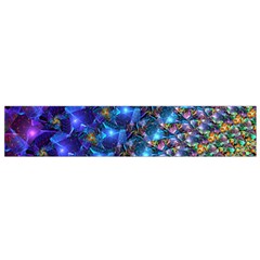 Blue Sunrise Fractal Flano Scarf (small) by KirstenStar