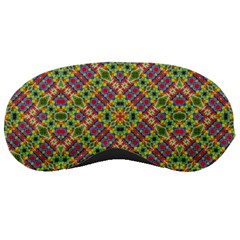 Multicolor Geometric Ethnic Seamless Pattern Sleeping Mask by dflcprints