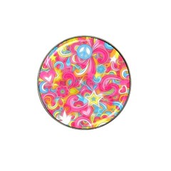 Hippy Peace Swirls Golf Ball Marker 10 Pack (for Hat Clip) by KirstenStar