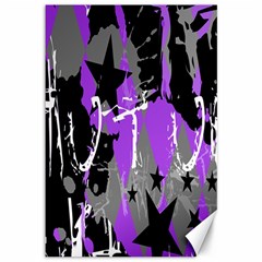 Purple Scene Kid Canvas 12  X 18  (unframed) by ArtistRoseanneJones