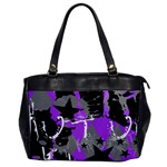 Purple Scene Kid Oversize Office Handbag (One Side) Front