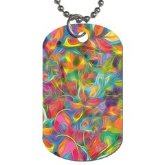 Colorful Autumn Dog Tag (one Sided) by KirstenStar