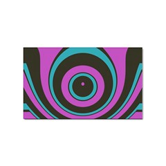 Distorted Concentric Circles Sticker (rectangular) by LalyLauraFLM