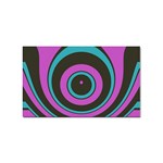 Distorted concentric circles Sticker (Rectangular) Front