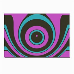 Distorted Concentric Circles Postcard 4 x 6  (pkg Of 10) by LalyLauraFLM