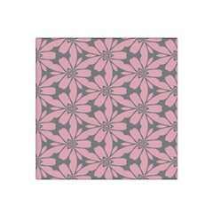 Pink Flowers Pattern Satin Bandana Scarf by LalyLauraFLM