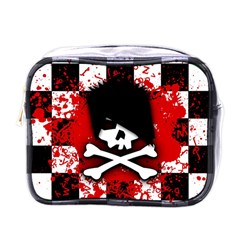 Emo Skull Mini Travel Toiletry Bag (one Side) by ArtistRoseanneJones