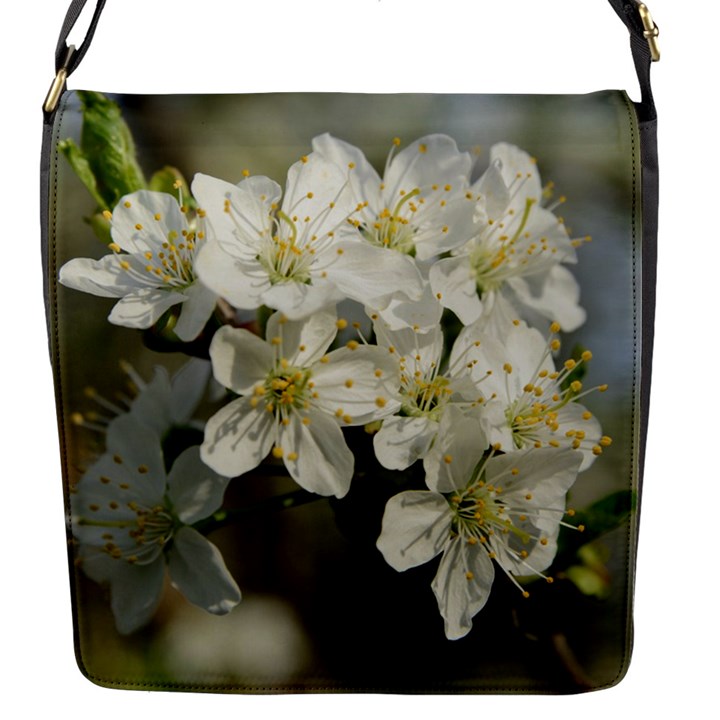 Spring Flowers Flap Closure Messenger Bag (Small)