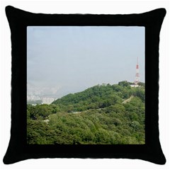 Seoul Black Throw Pillow Case by anstey