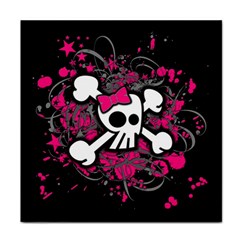 Girly Skull And Crossbones Face Towel