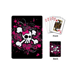 Girly Skull And Crossbones Playing Cards (mini)