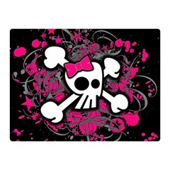 Girly Skull And Crossbones Double Sided Flano Blanket (mini)