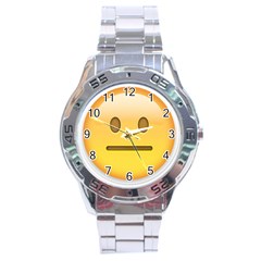 Neutral Face  Stainless Steel Watch by Bauble