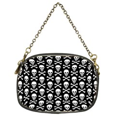 Skull And Crossbones Pattern Chain Purse (one Side) by ArtistRoseanneJones