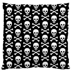 Skull And Crossbones Pattern Standard Flano Cushion Case (two Sides) by ArtistRoseanneJones