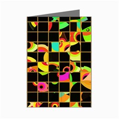 Pieces In Squares Mini Greeting Cards (pkg Of 8) by LalyLauraFLM