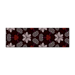 Floral Pattern On A Brown Background Sticker Bumper (10 Pack) by LalyLauraFLM