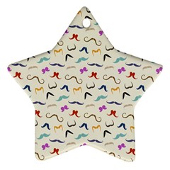 Mustaches Star Ornament