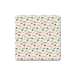 Mustaches Magnet (square) by boho