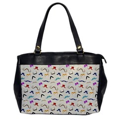 Mustaches Oversize Office Handbag (one Side)