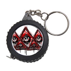 Red White Pyramids Measuring Tape