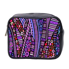 Stained Glass Tribal Pattern Mini Travel Toiletry Bag (two Sides) by KirstenStar