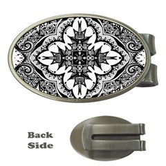 Doodle Cross  Money Clip (oval) by KirstenStar