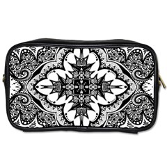 Doodle Cross  Travel Toiletry Bag (two Sides) by KirstenStar