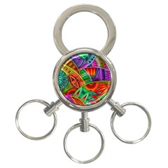 Happy Tribe 3-ring Key Chain by KirstenStar