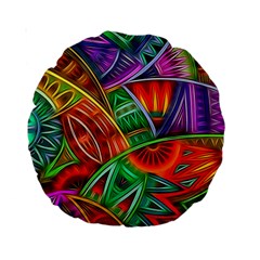 Happy Tribe Standard 15  Premium Round Cushion  by KirstenStar