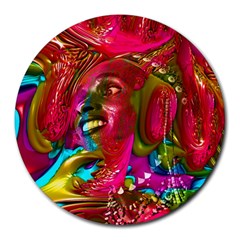 Music Festival 8  Mouse Pad (round) by icarusismartdesigns