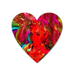 Mardi Gras Magnet (heart)