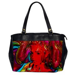 Mardi Gras Oversize Office Handbag (one Side) by icarusismartdesigns