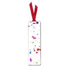 Multicolor Splatter Abstract Print Small Bookmark