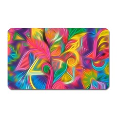 Colorful Floral Abstract Painting Magnet (rectangular) by KirstenStar