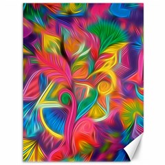 Colorful Floral Abstract Painting Canvas 36  X 48  (unframed) by KirstenStar