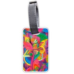 Colorful Floral Abstract Painting Luggage Tag (one Side) by KirstenStar