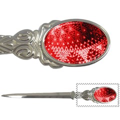 Red Fractal Lace Letter Opener by KirstenStar