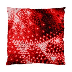Red Fractal Lace Cushion Case (single Sided) 