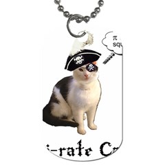 Pi-rate Cat Dog Tag (two-sided)  by brainchilddesigns
