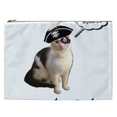 Pi-rate Cat Cosmetic Bag (xxl) by brainchilddesigns