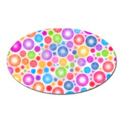 Candy Color s Circles Magnet (oval) by KirstenStar