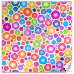Candy Color s Circles Canvas 12  X 12  (unframed) by KirstenStar